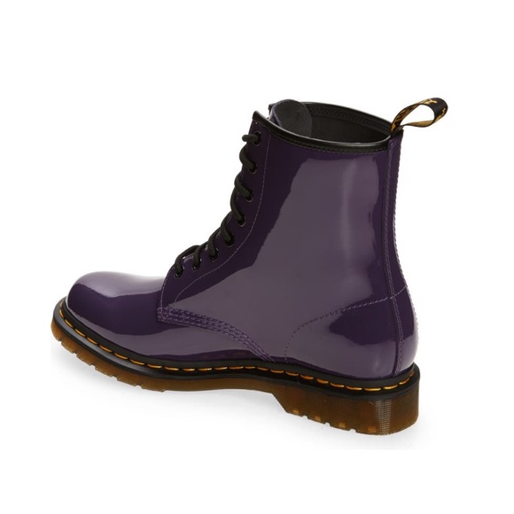 DR MARTENS 1460 PATENT LEATHER LACE UP BOOTS - Picture 4 of 16